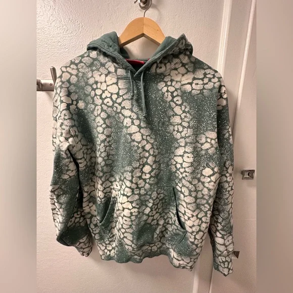 Supreme Bleached Leopard Hooded Sweatshirt